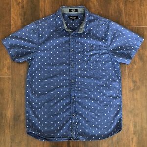 Eighty Eight Casual Button-Down Shirt | Blue | Large
